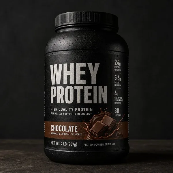 Custom supplement labels for protein tubs
