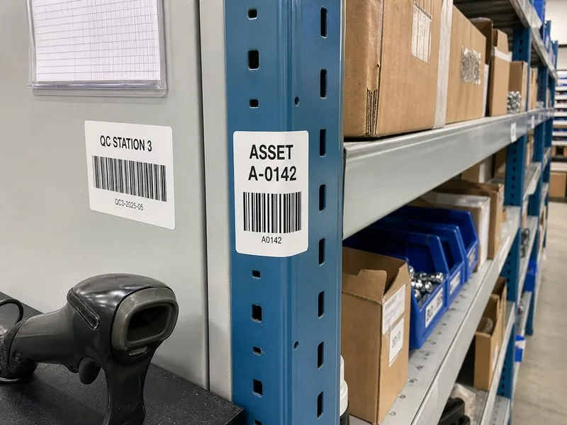 thermal transfer paper barcode asset tags