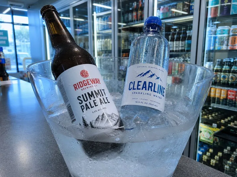 waterproof BOPP label survived ice bucket clean