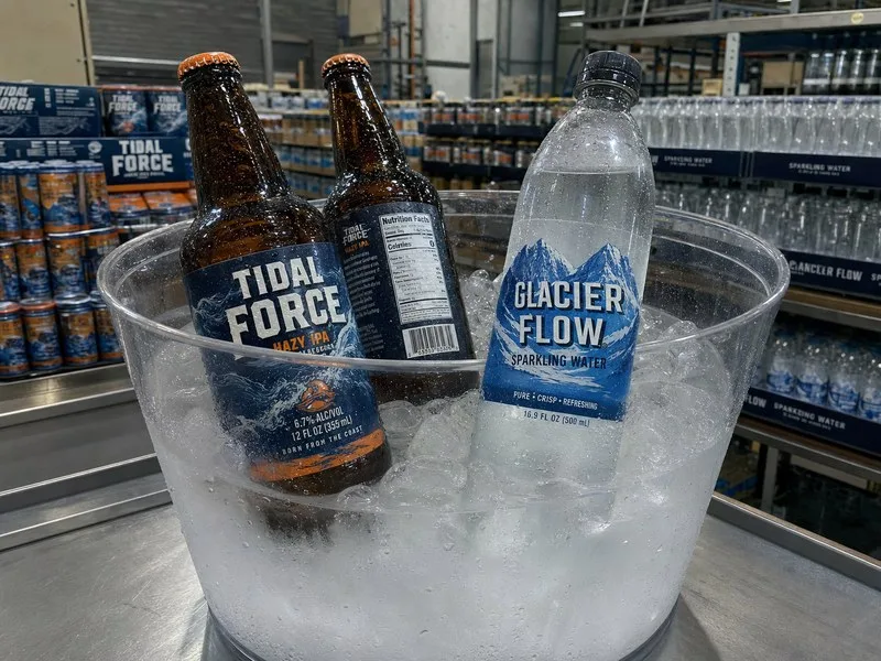 waterproof labels beverage ice bucket bonded
