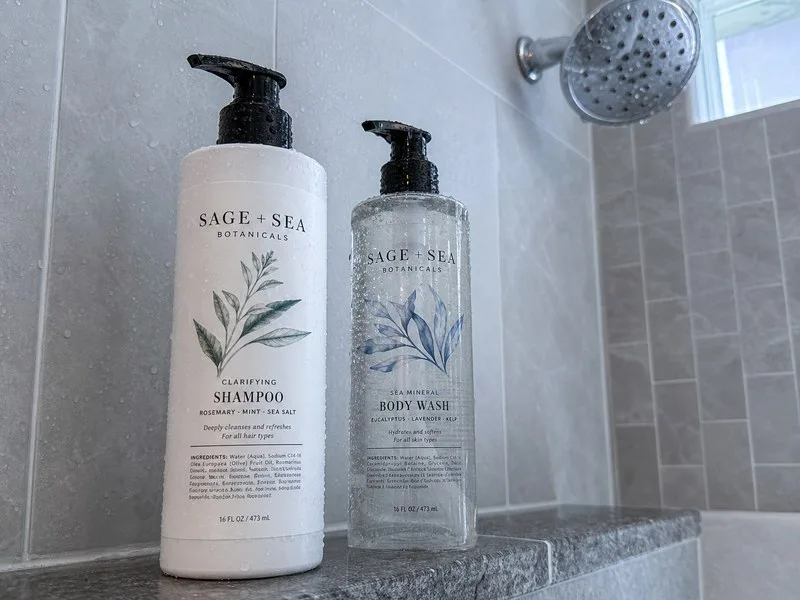 waterproof labels shower body wash smudge free