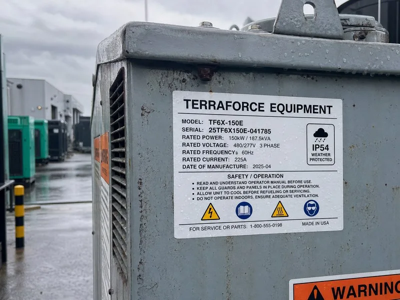 white vinyl PVC outdoor label equipment rain