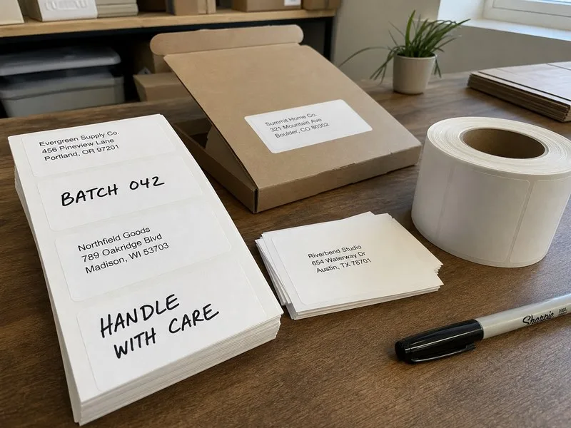 writable matte paper address labels