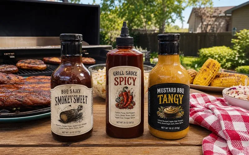 BBQ and grill sauce bottles