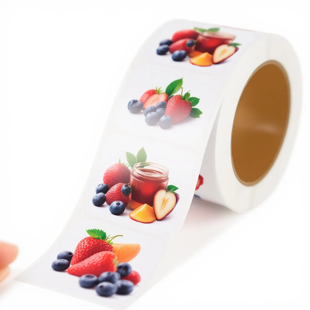 Berry Fruit Juice Label Roll