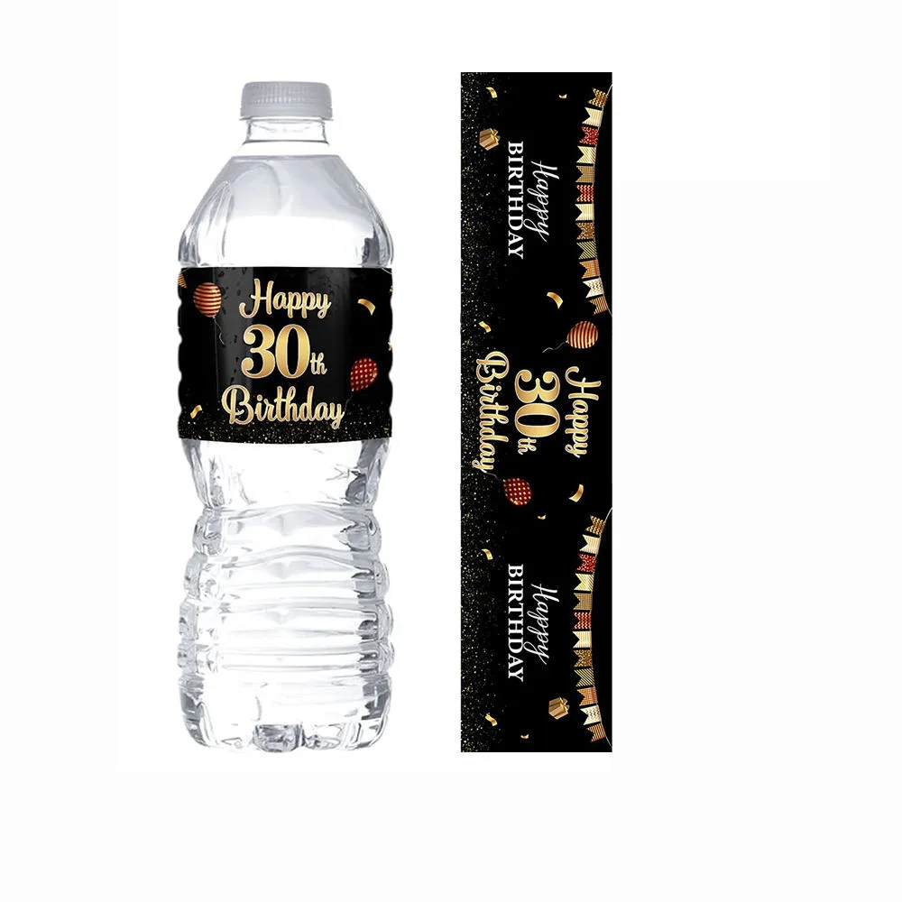 Birthday Water Bottle Label
