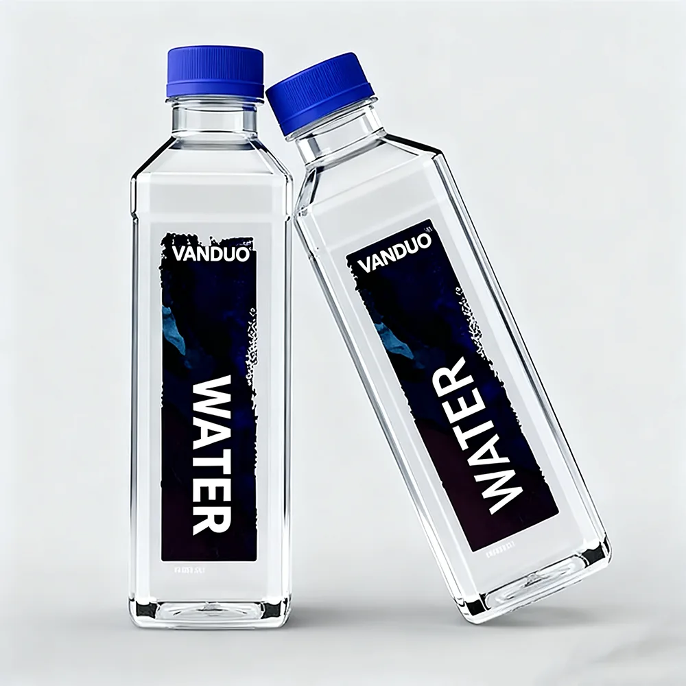 Black Water Bottle Labels