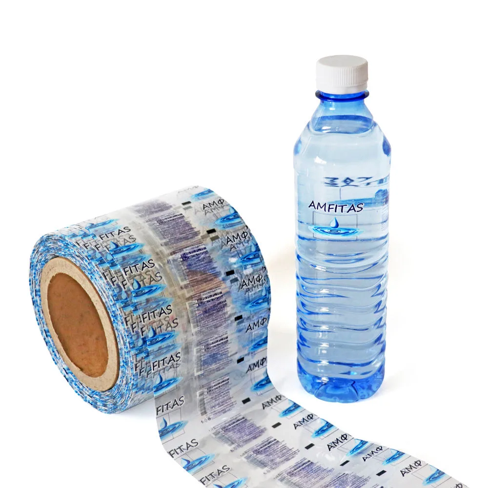 Blue Water Bottle Label Roll Product View