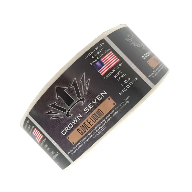 Brown Supplement Label Roll
