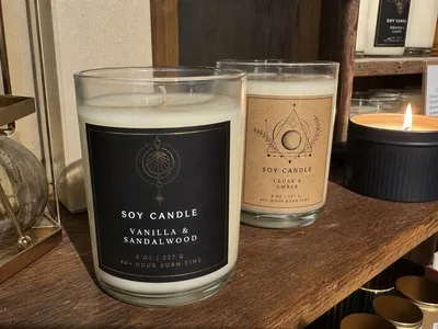 candle jar labels heat resistant foil