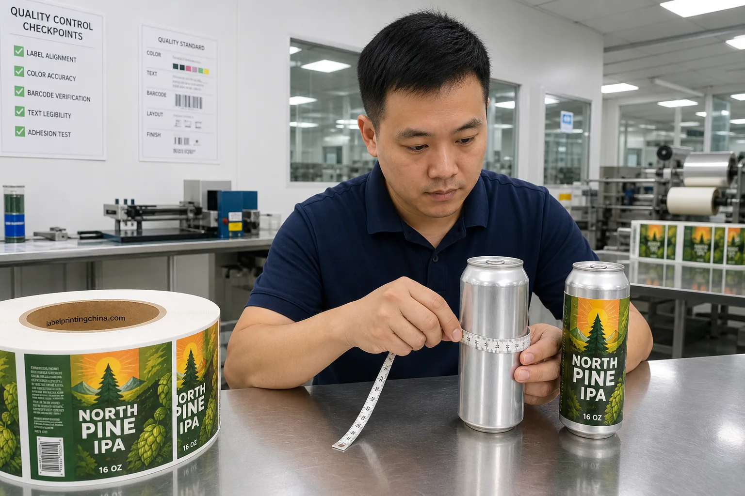 Chinese Tech Measures Beer Can Wrap Size
