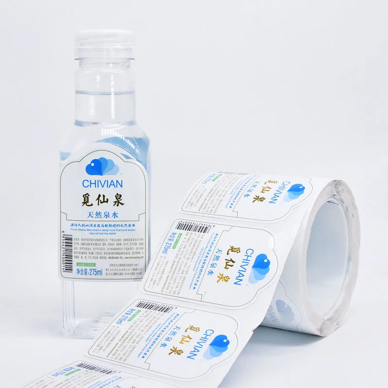 Chinese Water Bottle Label Roll