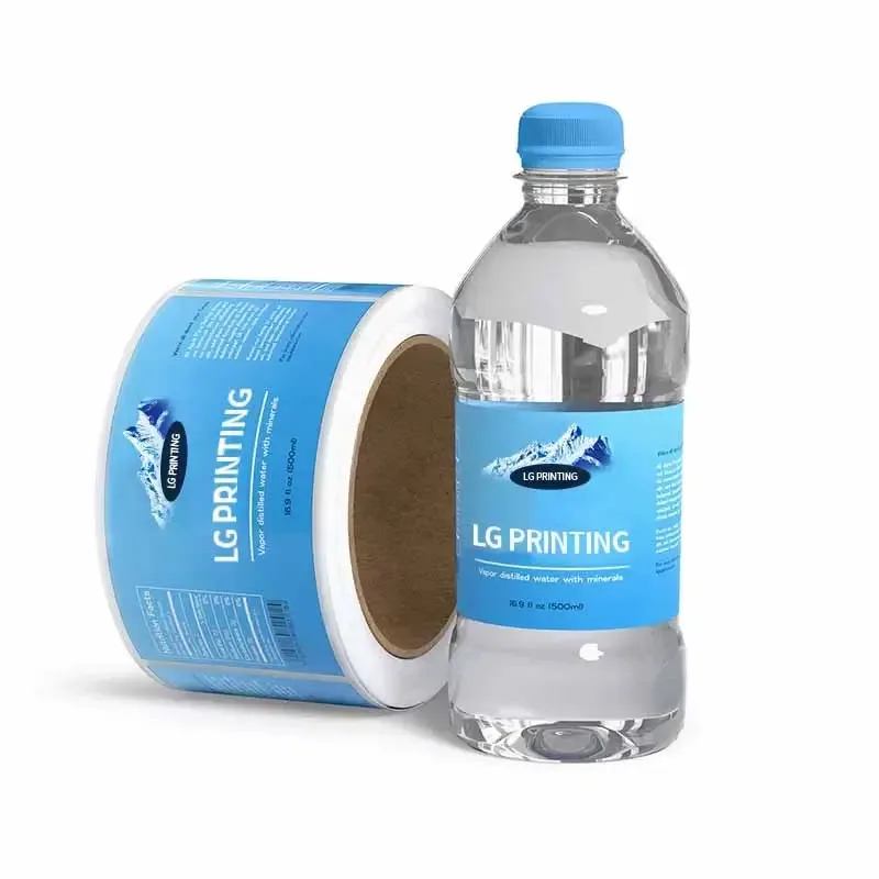 Clear Water Bottle Label Roll