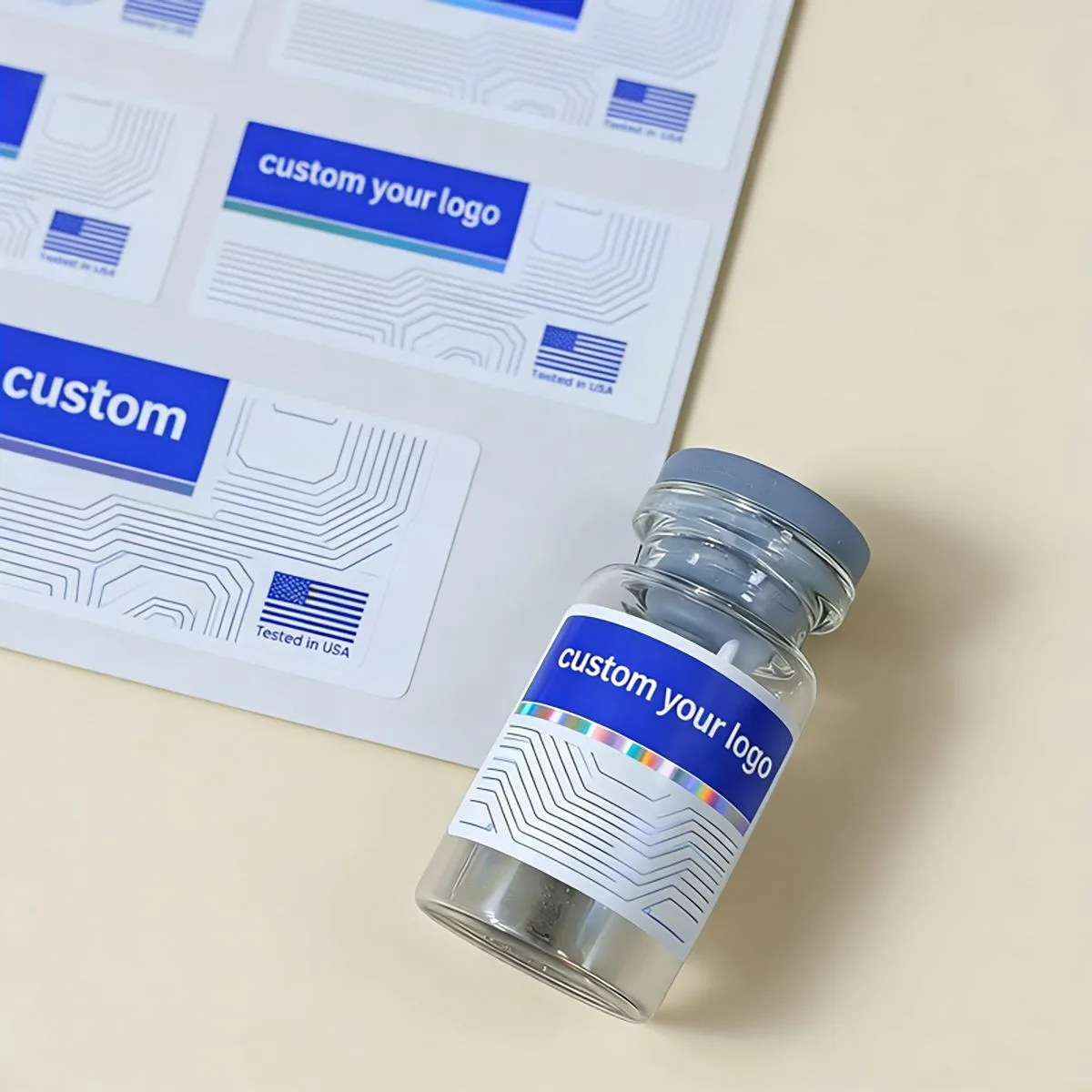Custom Bottle Label Sample Sheets