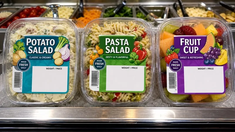 deli container labels with scale zone