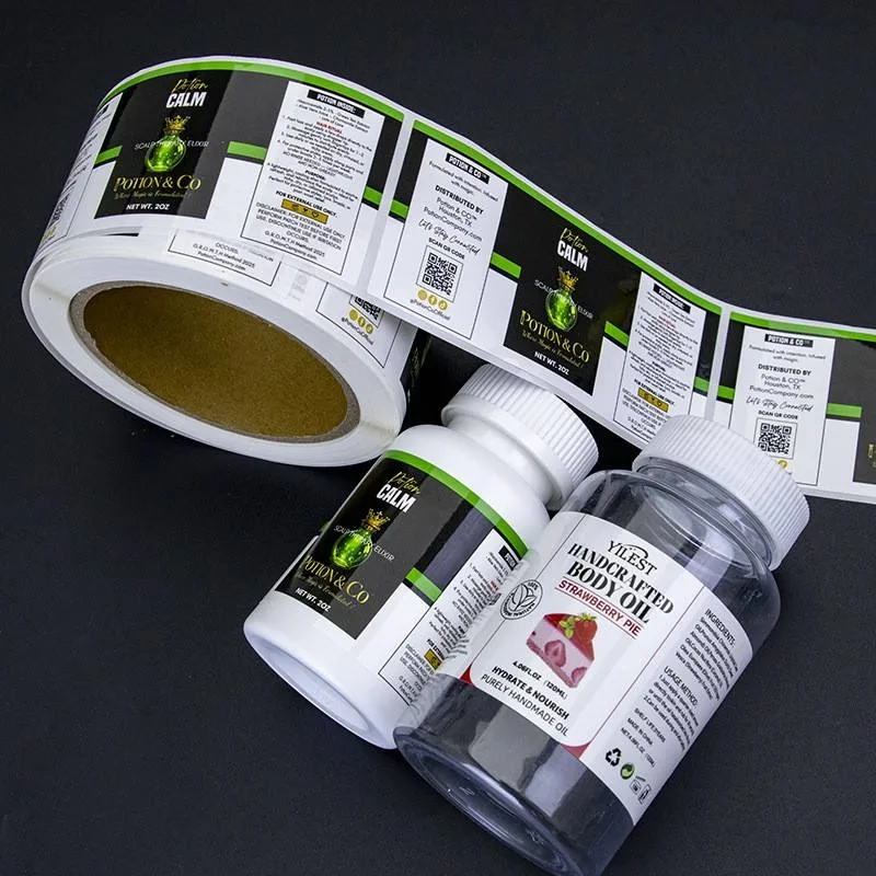 Dietary Supplement Bottle Labels And Rolls