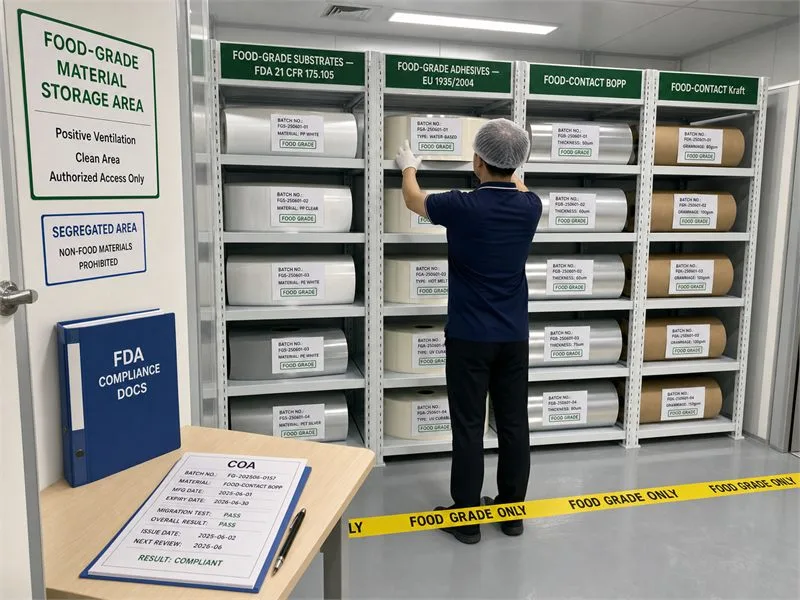 Food grade material storage fda compliant