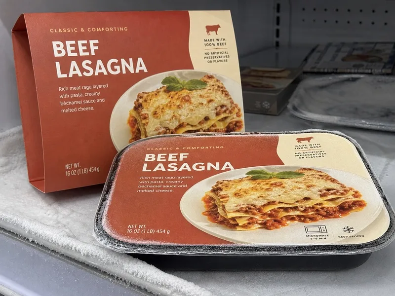 frozen ready meal tray labels