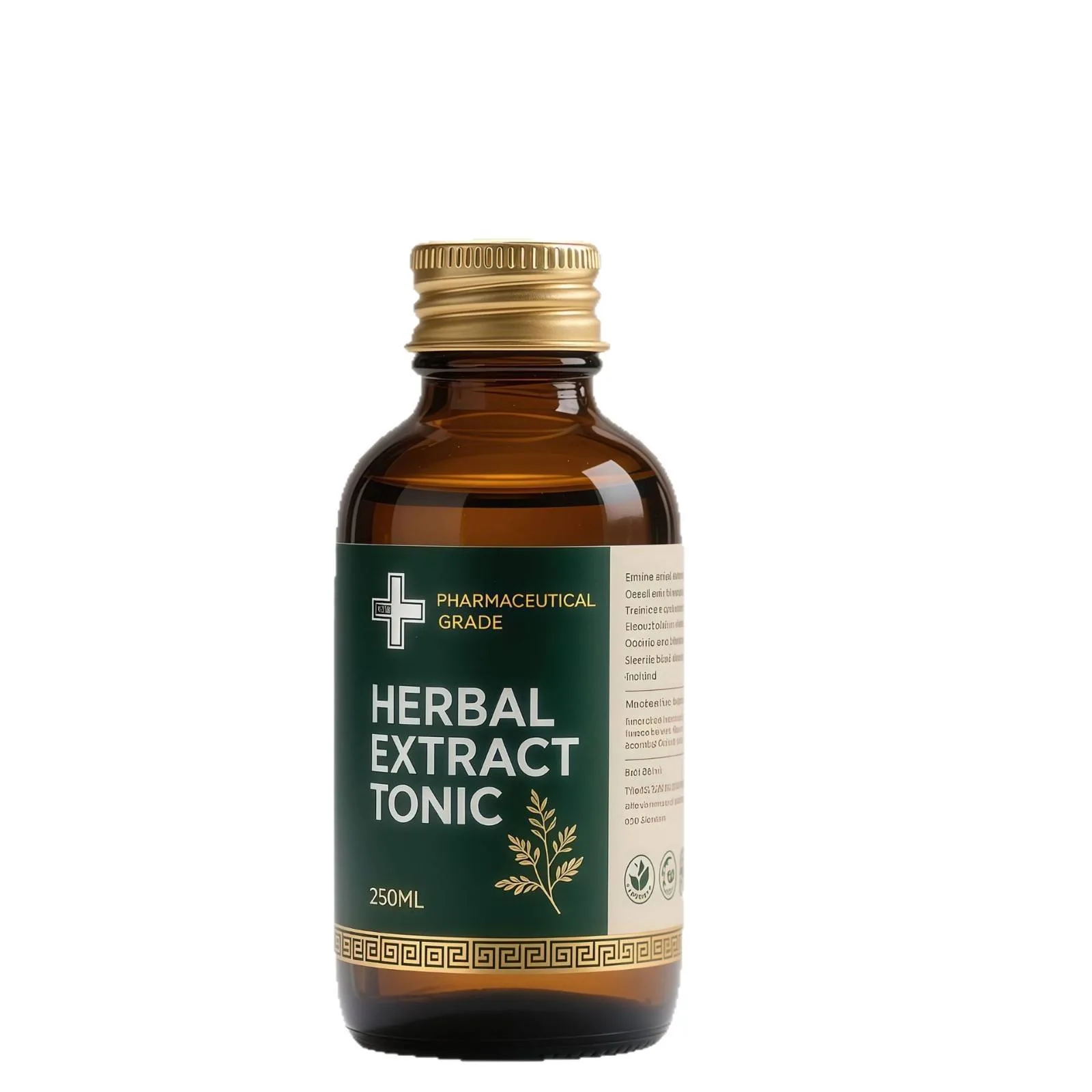 Herbal Extract Tonic Bottle Label