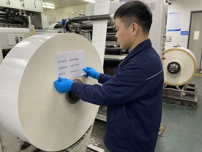 label material roll inspection