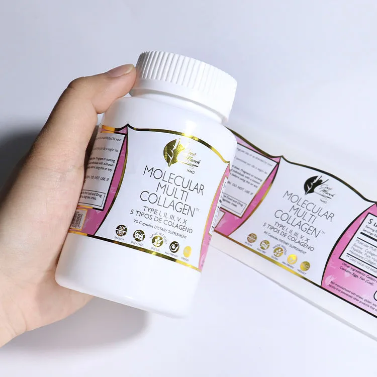 Maca Supplement Bottle Label Roll
