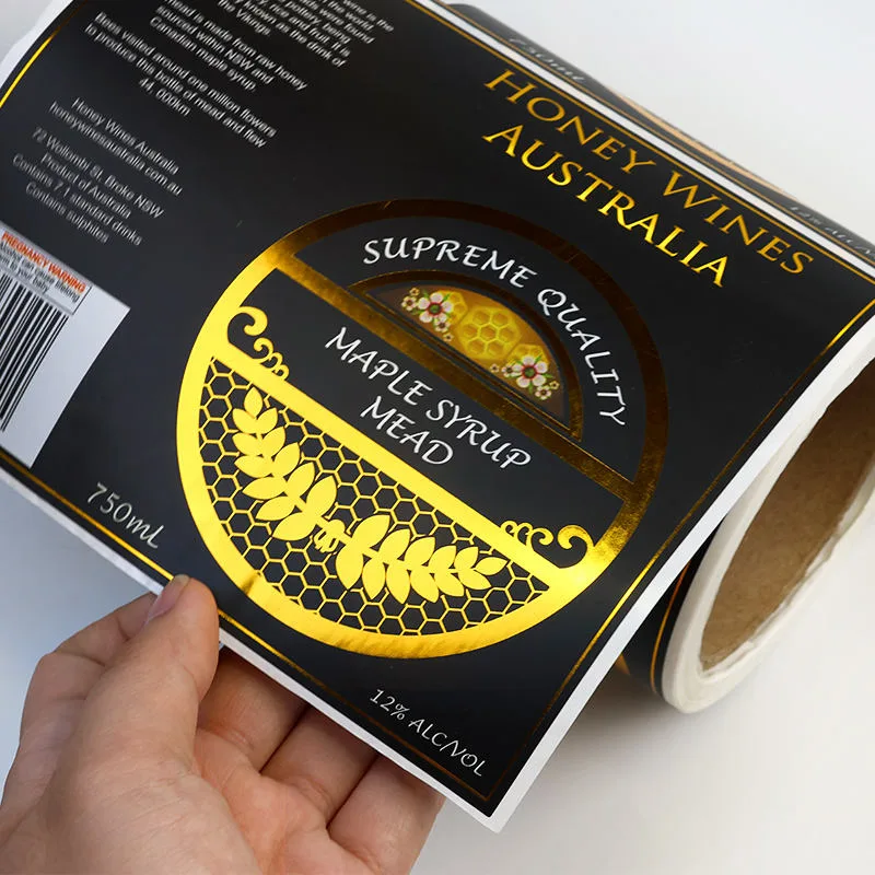 Maple Syrup Bottle Label Roll