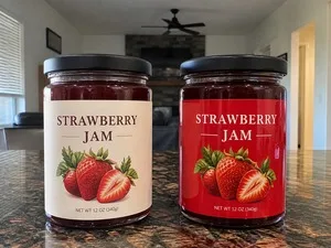 matte gloss laminate comparison jar labels