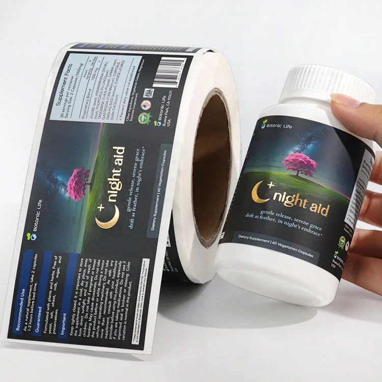 Night Aid Supplement Bottle Wrap Label