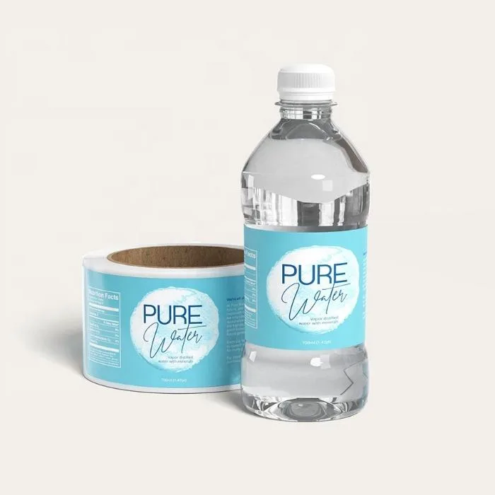 Pure Water Bottle Label Roll