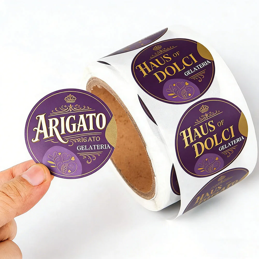 Purple Fruit Label Roll