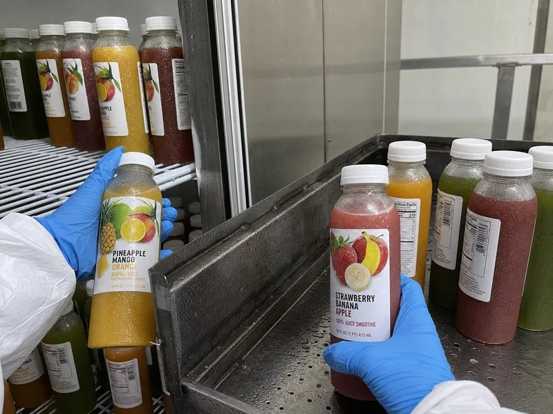 Re-cool cycle test simulating consumer juice bottle handling