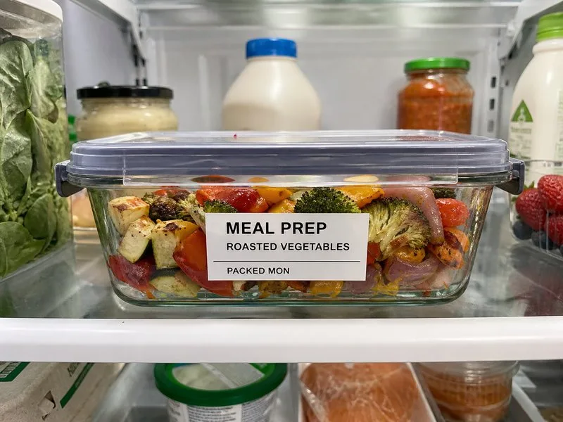 refrigerated food container labels fridge