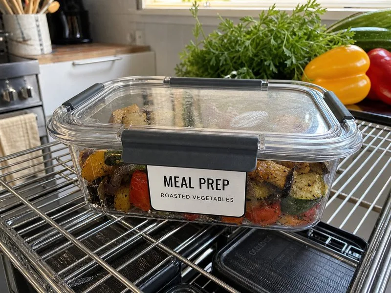 reusable food container label after wash