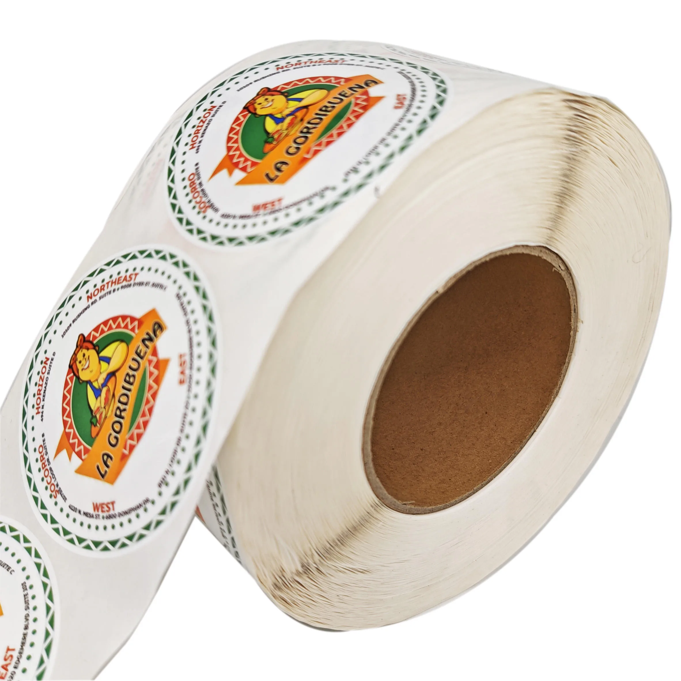 Round Food Jar Vinyl Labels On Roll