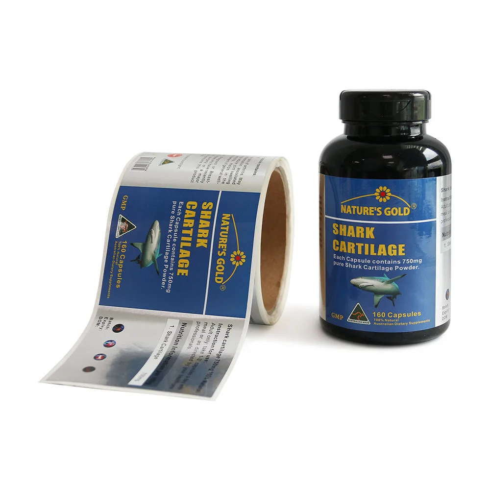 Shark Cartilage Bottle Label Roll