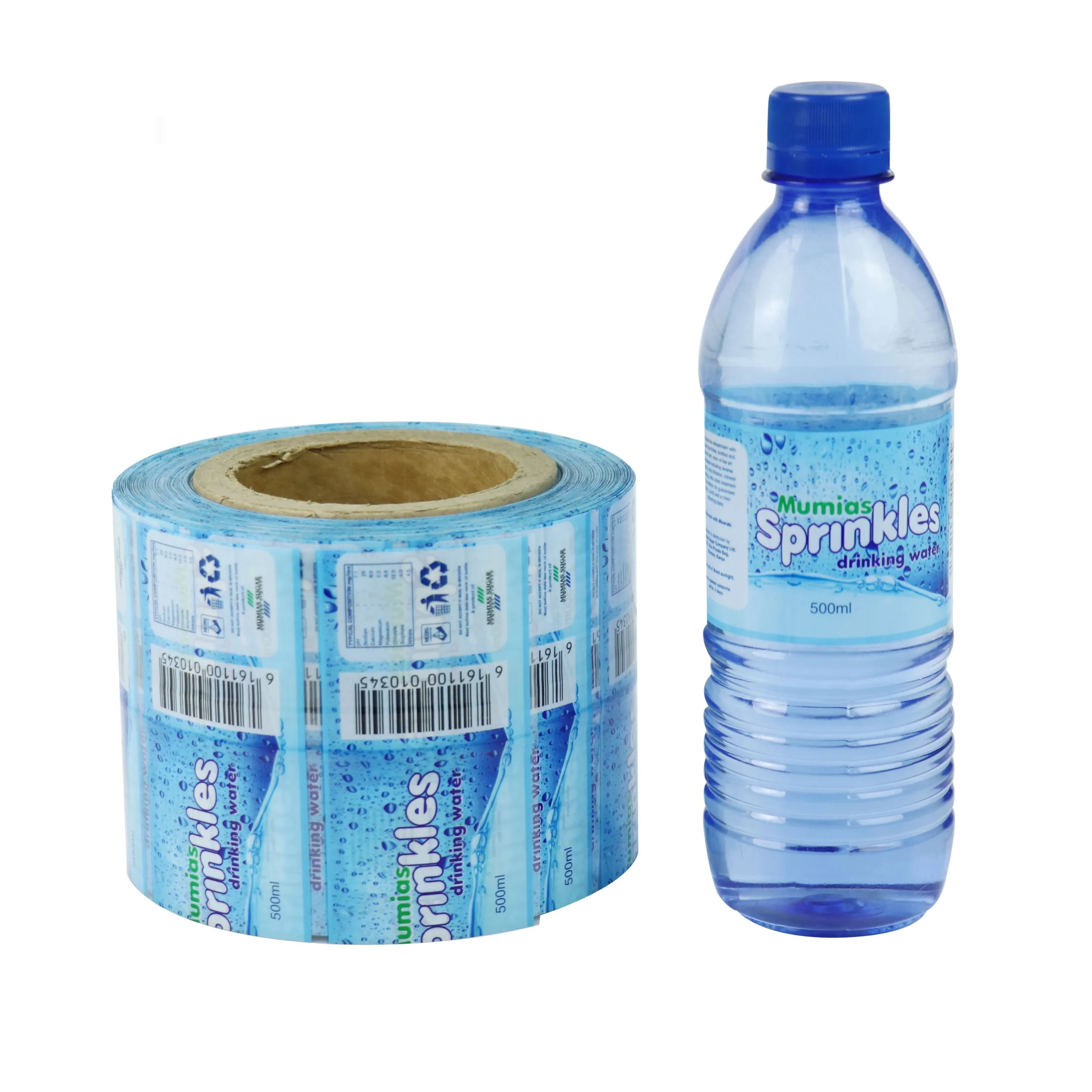 Sparkling Water Bottle Label Roll