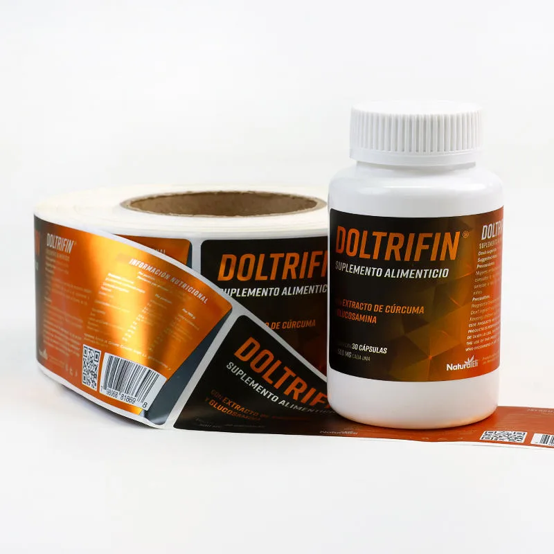 Supplement Bottle Label Roll