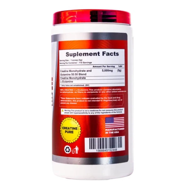 Supplement Facts Panel On Red Container