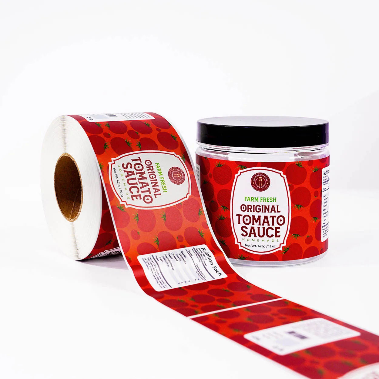Tomato Sauce Jar Label Roll