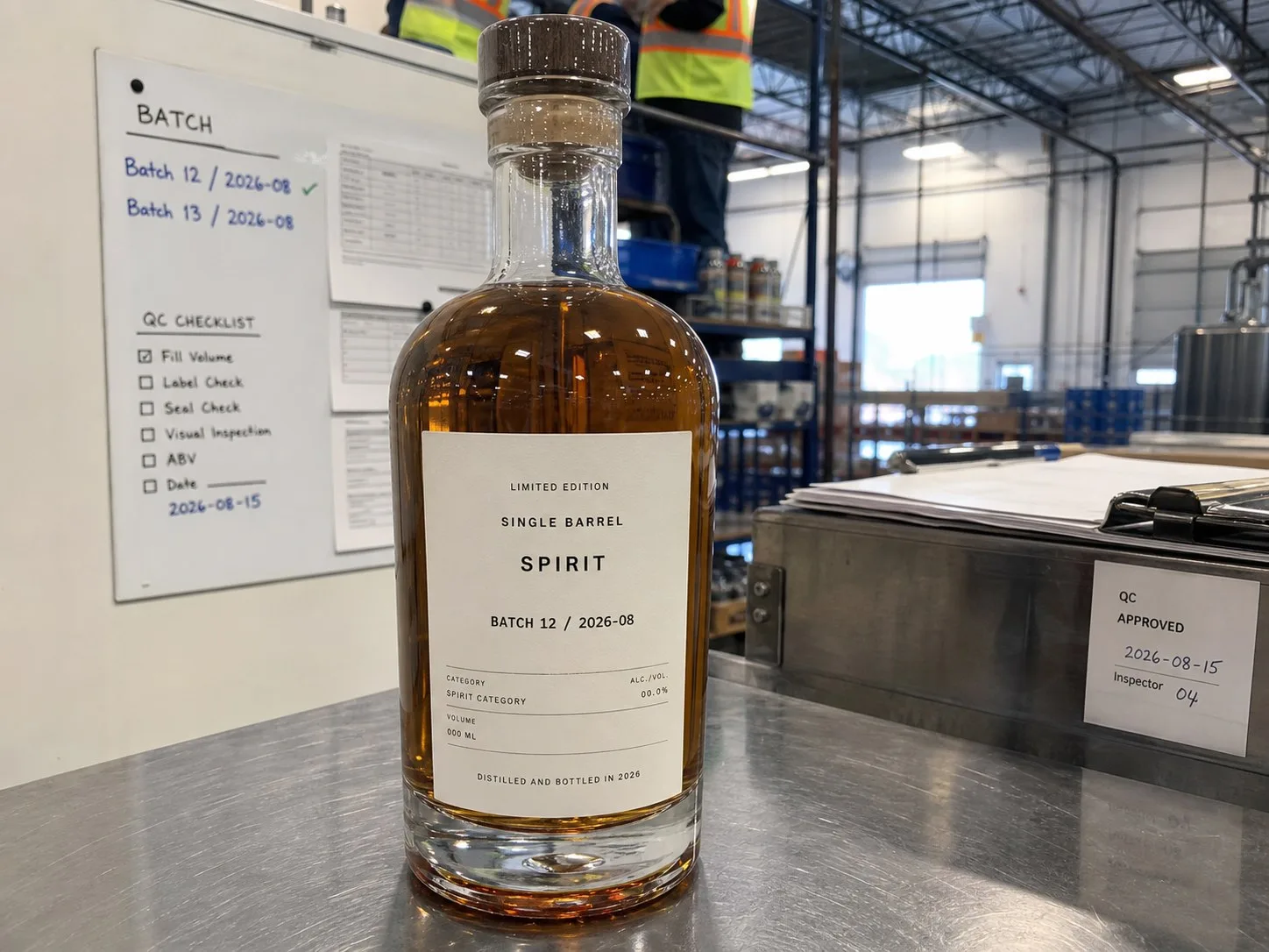variable batch number digital spirit label