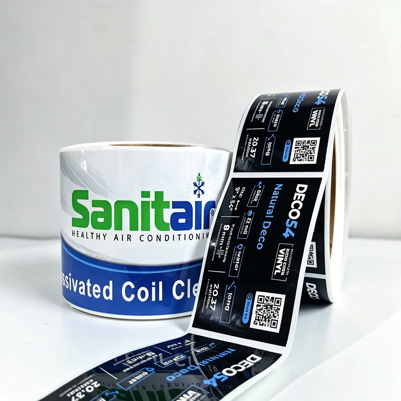 Waterproof Coil Cleaner Labels On Rolls