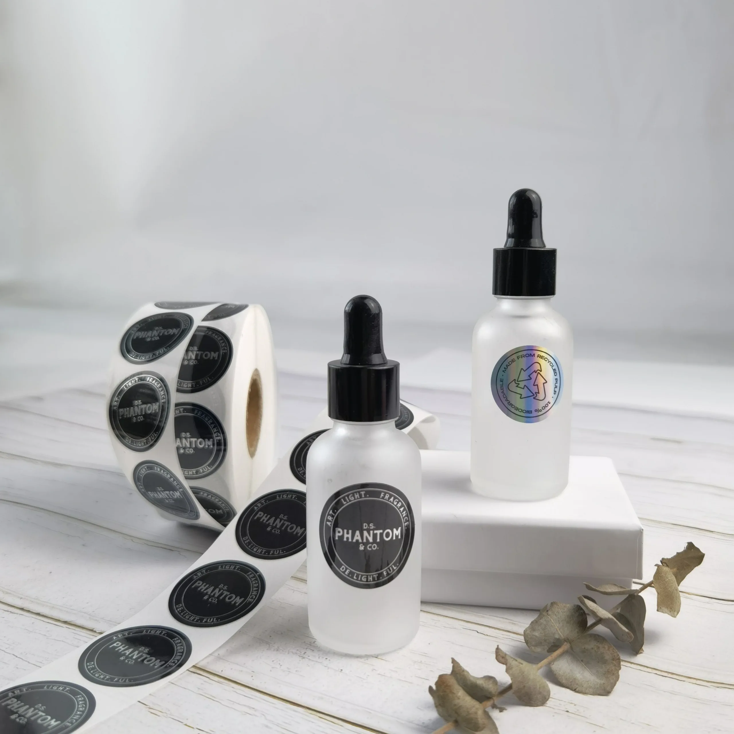 Waterproof Dropper Bottle Labels On Roll
