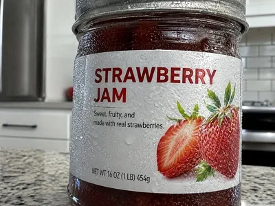 white bopp jar label sauce waterproof