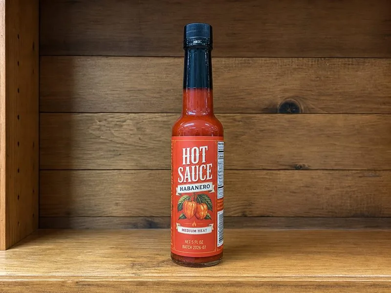 Woozy hot sauce bottle profile