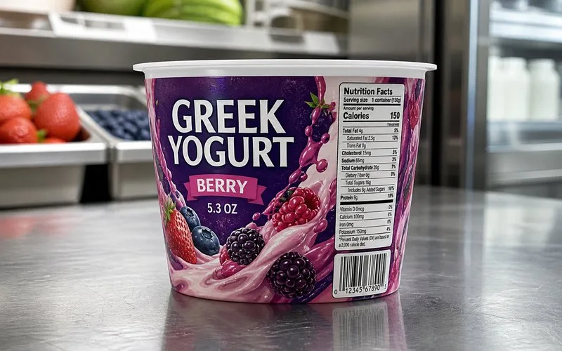 yogurt cup full wrap labels