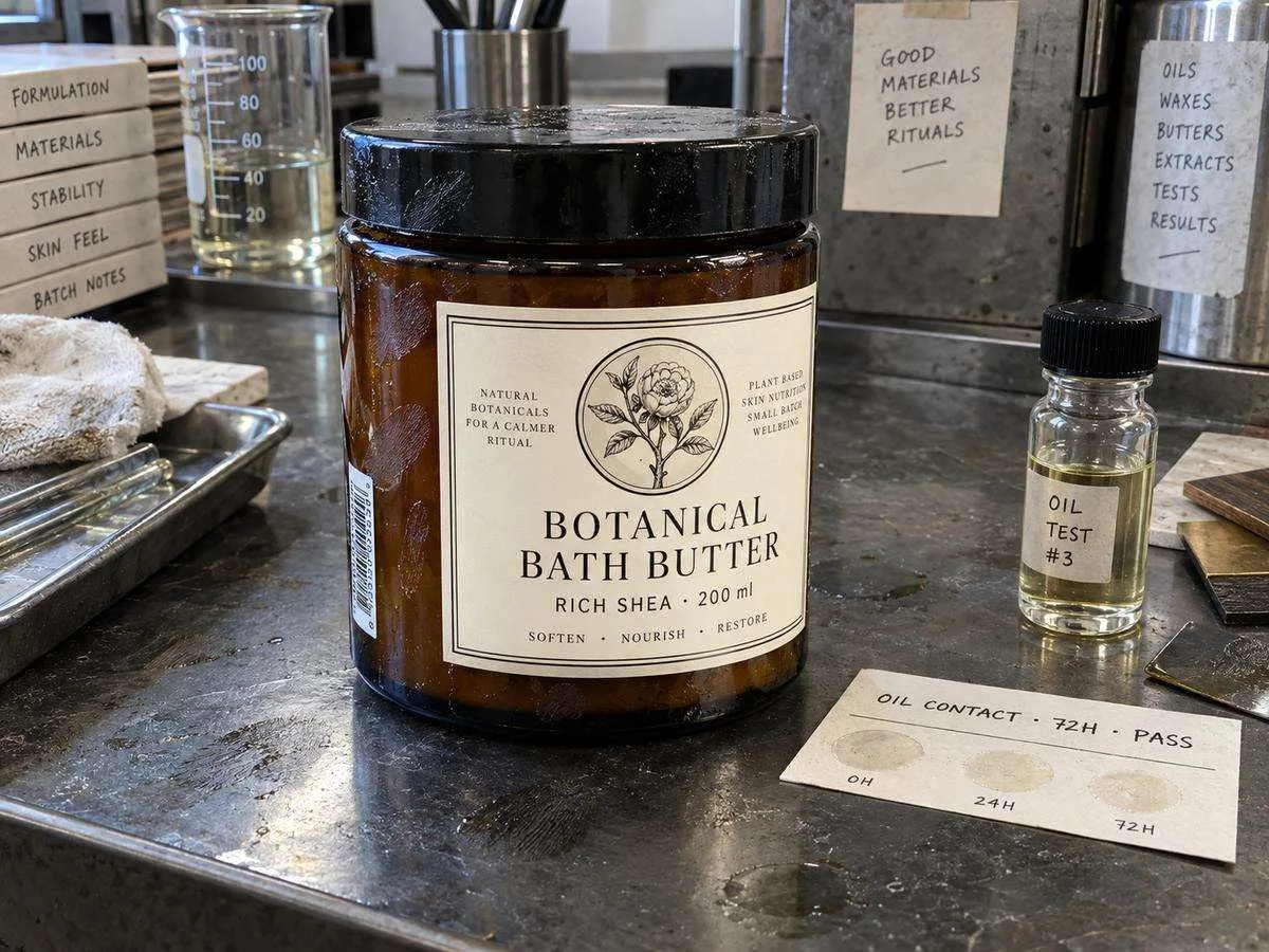 Apothecary soap labels oily bath butter jar