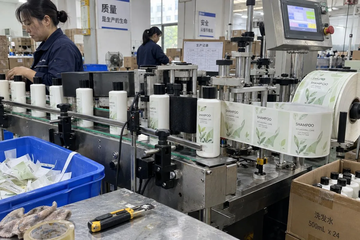 Automatic applicator for shampoo bottles