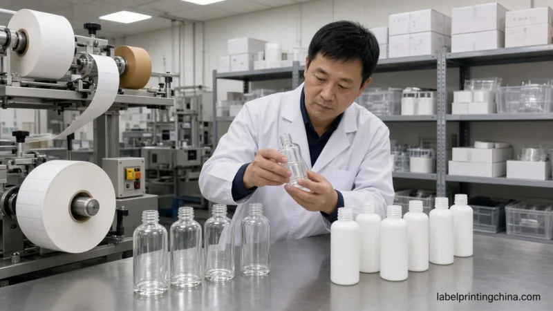 Chinese Tech Checks Skincare Bottle Labels