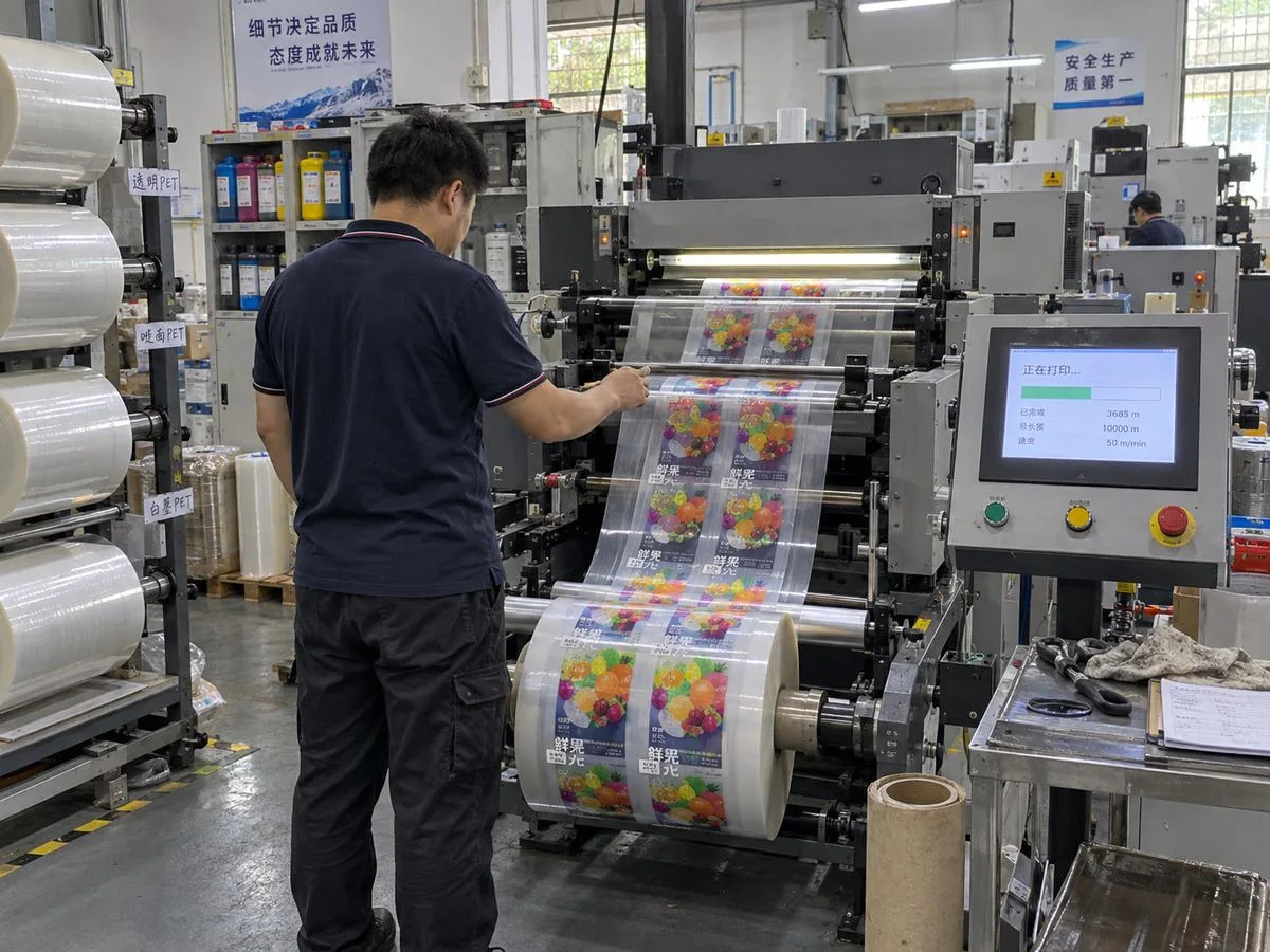 Digital press clear label film printing
