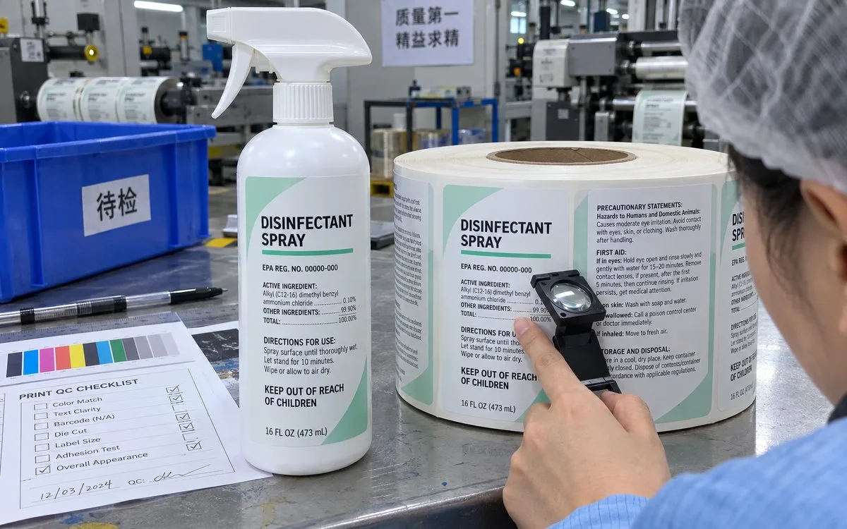 epa registered disinfectant label